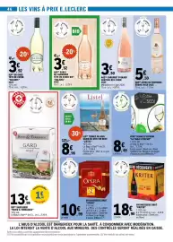 Catalogue E.Leclerc page 46: OPÉRA VIN MOUSSEUX BRUT €10,99, Listel IGP Terres du Midi Grain de Gris Vin Rosé €8,96