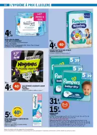Catalogue E.Leclerc page 50: NINJAMAS PYJAMA PANTS €4,34, Pampers Splashers swimpants €4,79