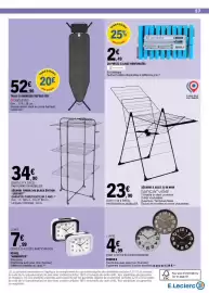 Catalogue E.Leclerc page 57: Tancarville® SÉCHOIR À AILES 25 M NOIR €23,90, LEIFHEIT SÉCHOIR TOWER 340 BLACK ÉDITION €34,90