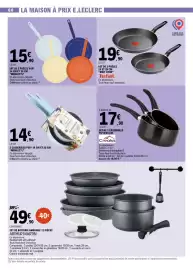 Catalogue E.Leclerc page 60: MENASTYL Poêles Pop €15,90, MENASTYL Casseroles POP! €14,90
