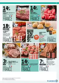 Catalogue E.Leclerc page 7: BIGARD STEAKS HACHÉS €18,49, Viande Bovine Faux Filet €14,88