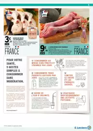 Catalogue E.Leclerc page 9: LES ACCESSIBLES €3,37, Lapin DE FRANCE 2 LAPINS ENTIER €9,78