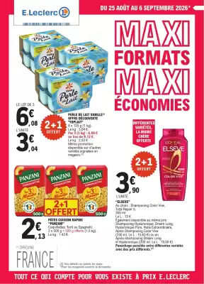 E.Leclerc | MaxiFormatsMaxiEconomies (valable jusqu'au 5-09)