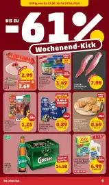 PENNY Flugblatt woche 35 Seite 6: BIS ZU Gültig von Do 27.08. bis Sa 29.08.2026 ¨61% Wochenend-Kick EXTRAWURST EXTRAWURST