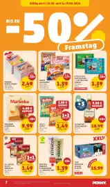 PENNY Flugblatt woche 35 Seite 7: Gültig am Fr 28.08. und Sa 29.08.2026 BIS ZU -50% Framstag HERGESTELLT IN ÖSTERREICH