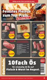 PENNY Flugblatt woche 35 Seite 8: Gültig von Do 27.08. bis Mi 02.09.2026 Feinstes Fleisch zum Top-Preis