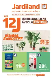 Catalogue Jardiland page 1: PURE FAMILY Croquettes chien €29,99, Fertiligene Terreau horticole €11,99