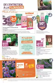 Catalogue Jardiland page 4: ECLOZ Terreau plantes d'intérieur €3,99, ECLOZ en flacon ou en spray