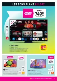 Catalogue Pulsat page 5: Lg tv lcd 32lb650b6la €219,99, Hisense tv qled 4k 43a7s €399,99