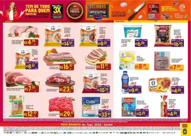 Encarte Muffato Página 2: Muffato - sbrecoxa de frango temperada €12,97, Friminho - bebida láctea achocolatado €1,49