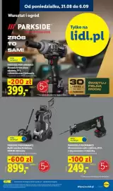 Lidl gazetka tydzień 36 Strona 11: Akumulatorowy klucz udarowy Parkside Performance €399,00