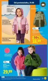 Lidl gazetka tydzień 36 Strona 25: Kurtka softshell dziecięca Lupilu €38,49, Bluza polarowa dziecięca Lupilu €29,99
