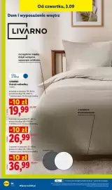 Lidl gazetka tydzień 36 Strona 32: Pościel z mikrofibry Livarno 140x200 cm €19,99