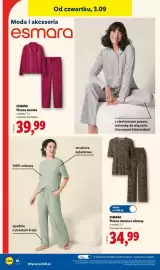 Lidl gazetka tydzień 36 Strona 42: Piżama damska z wiskozy Esmara €34,99, Piżama damska Esmara €39,99