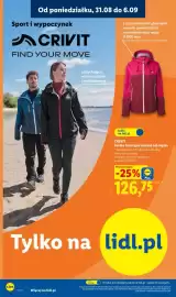 Lidl gazetka tydzień 36 Strona 46: Kurtka funkcjonalna damska Crivit €126,75