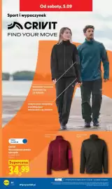 Lidl gazetka tydzień 36 Strona 52: Bluza polarowa damska CRIVIT €34,99