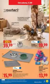 Lidl gazetka tydzień 36 Strona 57: Dozownik z zestawem worków na psie odchody Zoofari €13,99, Szelki dla psa Zoofari €19,99