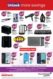 Shoprite catalogue Page 2: OTTIMO Hair Straightener €119,99, OTTIMO Black/White 2-Slice Toaster €199,99