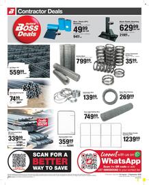 Build It catalogue Page 8: SABS Black Plastic Sheeting €629,99, Steel Reinforcing Bar €74,99