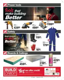 Build It catalogue Page 4: INGCO Angle Grinder €499,99, INGCO Impact Drill €429,99