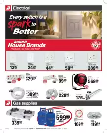 Build It catalogue Page 7: BUILD IT Multiplug €329,99, CADAC Braaimax 2 Burner Gas Stove €339,99