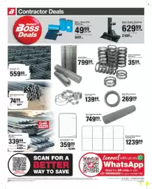 Build It catalogue Page 8: SABS Black Plastic Sheeting €629,99, Steel Reinforcing Bar €74,99