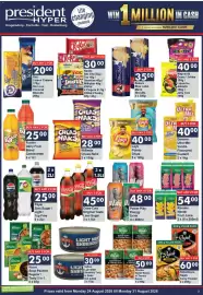 President Hyper catalogue week 35 Page 3: Coca-Cola Original Taste Less Sugar €45,00, Power Play Energy Drink €48,00
