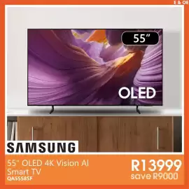Tafelberg Furnishers catalogue week 34 Page 11: SAMSUNG 55" OLED 4K Vision AI Smart TV €13.999,00