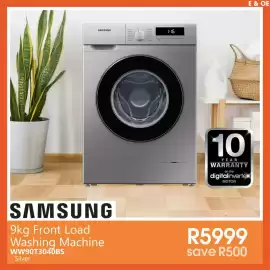 Tafelberg Furnishers catalogue week 34 Page 14: SAMSUNG 9kg Front Load Washing Machine €5.999,00