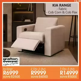 Tafelberg Furnishers catalogue week 34 Page 20: KIA RANGE Fabric €6.999,00