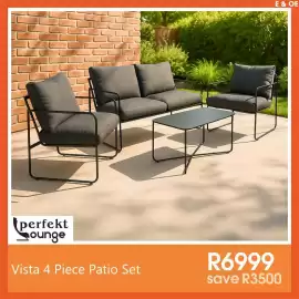 Tafelberg Furnishers catalogue week 34 Page 21: Perfekt lounge Vista 4 Piece Patio Set €6.999,00