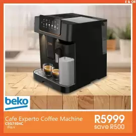 Tafelberg Furnishers catalogue week 34 Page 24: Beko Cafe Experto Coffee Machine €5.999,00