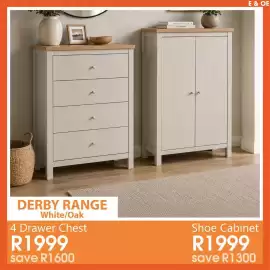 Tafelberg Furnishers catalogue week 34 Page 26: DERBY RANGE 4 Drawer Chest €1.999,00