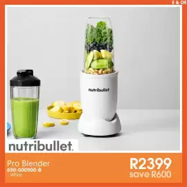 Tafelberg Furnishers catalogue week 34 Page 4: Nutribullet Pro Blender €2.399,00