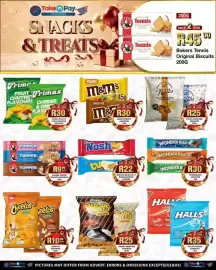 Take 'n Pay catalogue week 35 Page 16: Fiesta Corn Nibs Assorted €25,00, Frimax Snappers Assorted €25,00