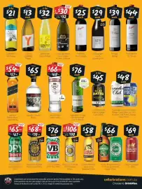 Cellarbrations catalogue Page 2: Penfolds Bin 28 Shiraz €44,00, Hard Rated 6% Premix Range Cans €45,00