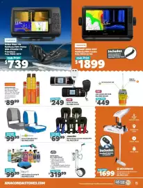 Anaconda catalogue Page 15: Oceansouth Deluxe Folding Boat Seat €99,99, Marlin MK150 Manual Level 150 Inflatable PFD €69,99
