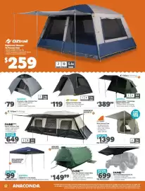 Anaconda catalogue Page 2: Dune 4WD Instant 10 Person Tent €649,00, Dune4wd 180° Freestanding Awning 2m €699,00
