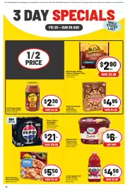 IGA catalogue Page 1: McCain Beer Batter Chips or Wedges 750g Selected Varieties €2,90