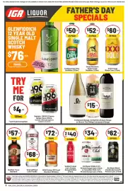 IGA catalogue week 35 Page 2: Smirnoff Red Label Vodka €68,00, Buffalo Trace Bourbon €57,00