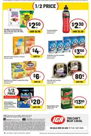 IGA catalogue week 35 Page 2: Birds Eye Oven Bake Crumbed Fish €6,00, Sanitarium Up & Go €3,50