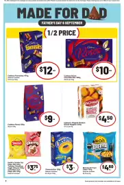 IGA catalogue week 35 Page 3: Cadbury Roses €9,00, Ingham's Original Chicken Breast Nuggets €4,50