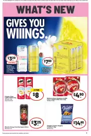 IGA catalogue week 35 Page 6: Steggles Chicken Nuggets Crumbed €14,85, Monster Energy Drink Bad Apple €3,25