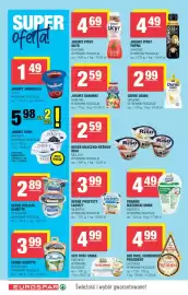 EuroSPAR gazetka Strona 4: Serek wiejski Almette Hochland €2,89, Jogurt pitny YoPro Danone €4,49