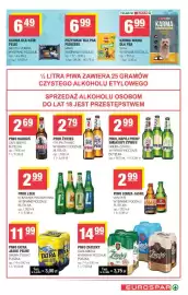 Spar gazetka Strona 15: Karma dla kota Felix €6,49, Piwo Lech €2,99