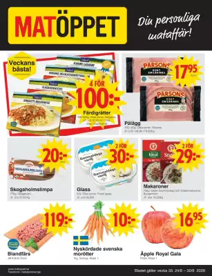 Matöppet (giltig till och med 30-08)