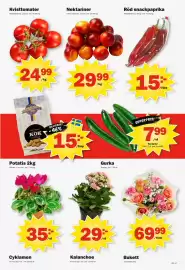 Pekås reklamblad vecka 35 Sida 7: Nektariner €29,99, Kvisttomater €24,99