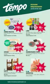 Tempo reklamblad vecka 35 Sida 1: Gouda €49,95, Hamburgare 4-pack €49,95