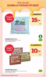 Hemköp reklamblad vecka 35 Sida 12: Garant ekologisk buljong €10,00, Garant haricots verts €15,00