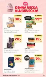 Hemköp reklamblad vecka 35 Sida 4: Dr. Oetker pizza €30,00, Garant frites €20,00